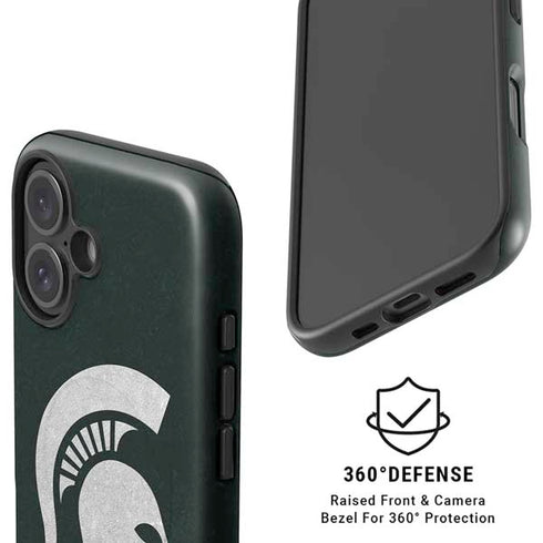 Michigan State University Spartans Logo iPhone 16 Plus Magsafe Impact Case